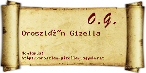Oroszlán Gizella névjegykártya